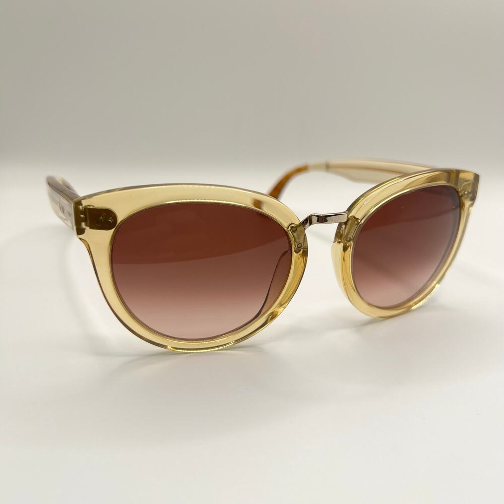 Toms Yvette 10000999 Sunglasses Yellow Honey Translucent Brown Gradient 52-21